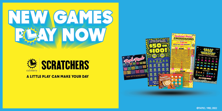 New Games Play Now! California Lottery Scratchers