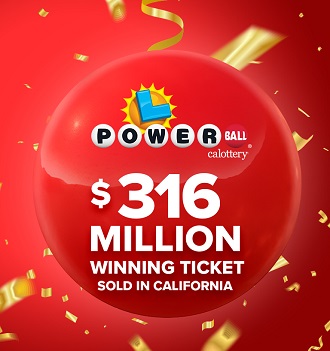 Powerball winner in California $316 million