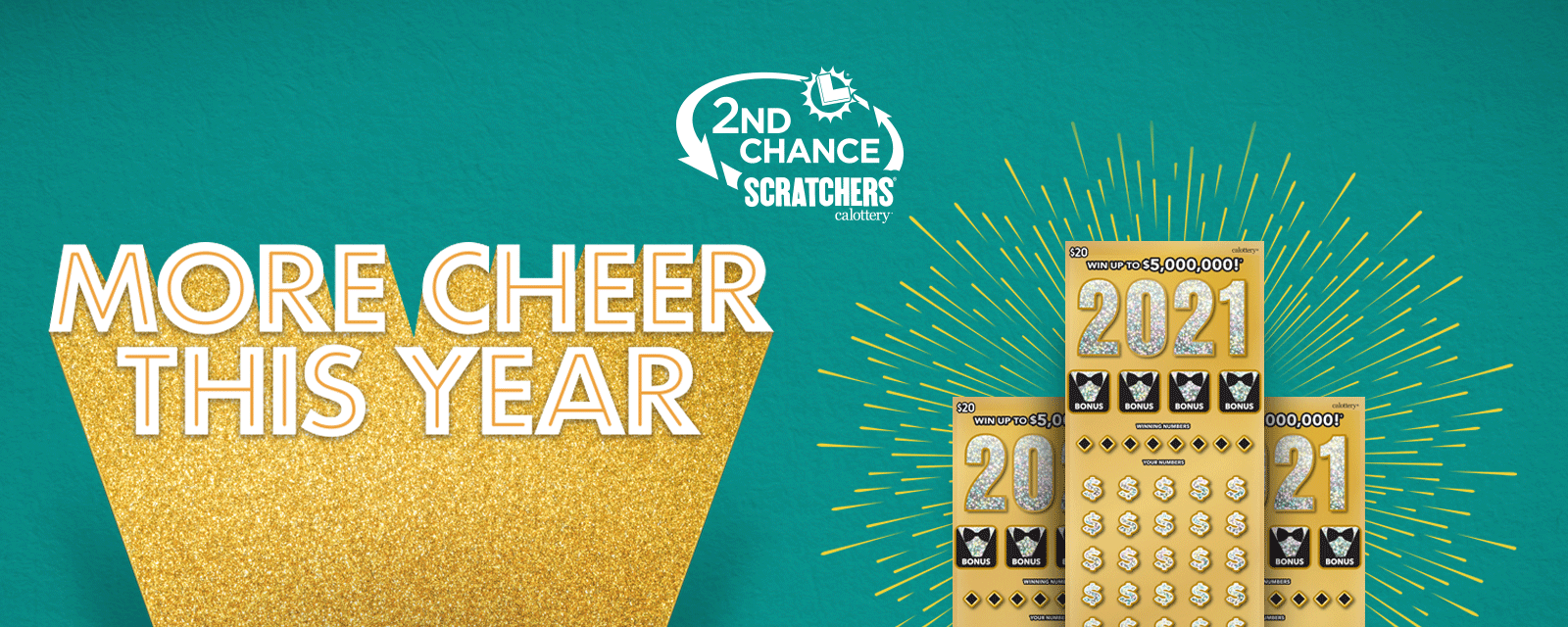 2nd Chance Scratchers logo on green background