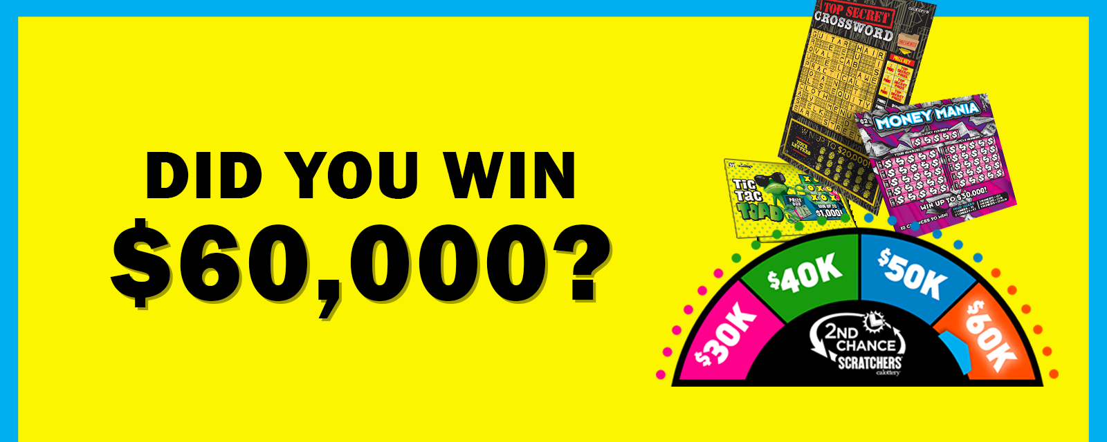 Did you win $60,000 with the Progressive Scratchers 2nd Chance Promotion?