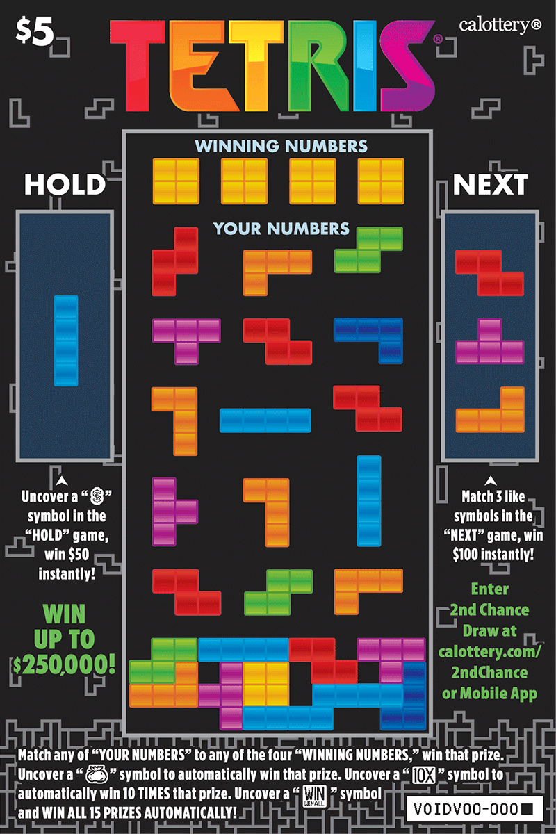 1484 $5 TETRIS