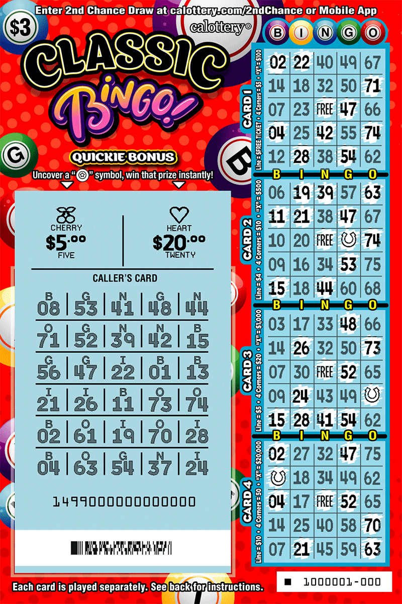 $3 Classic Bingo 1499