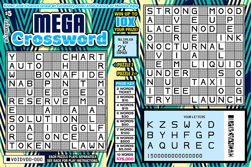 $5 Mega Crossword 1500