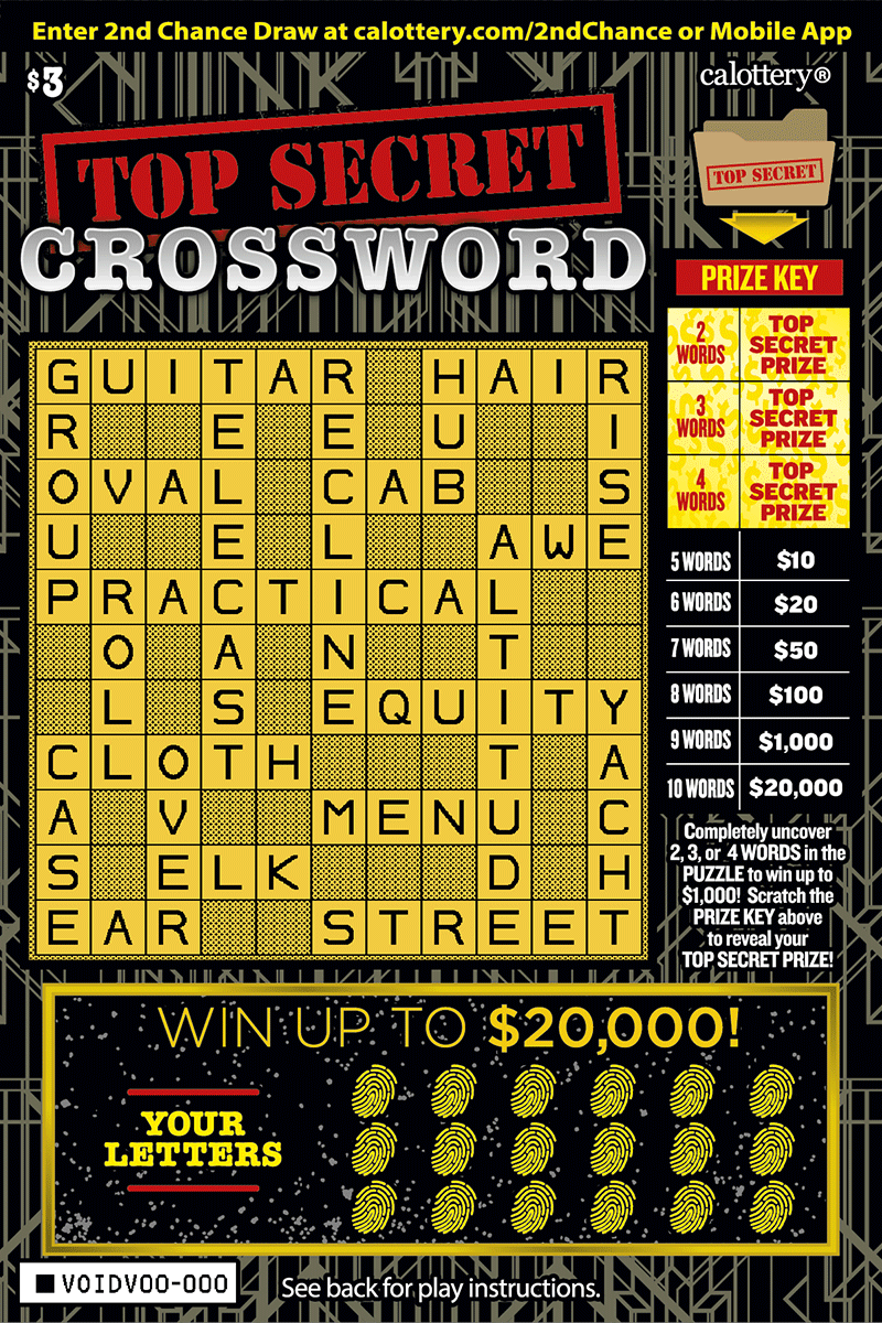 $3 Top Secret Crossword 1516