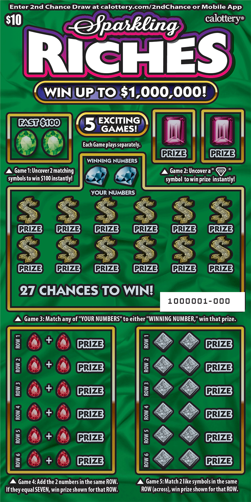 $10 1527 Sparkling Riches