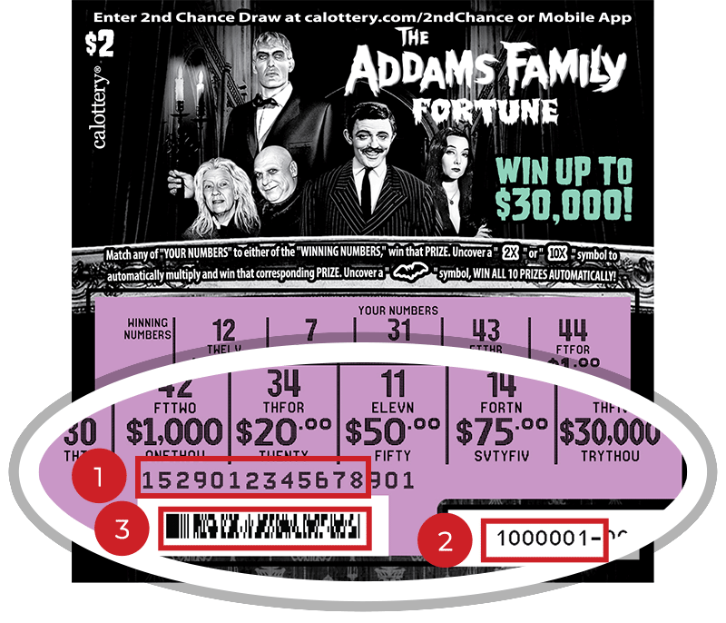 1529 $2 Addams Family Fortune