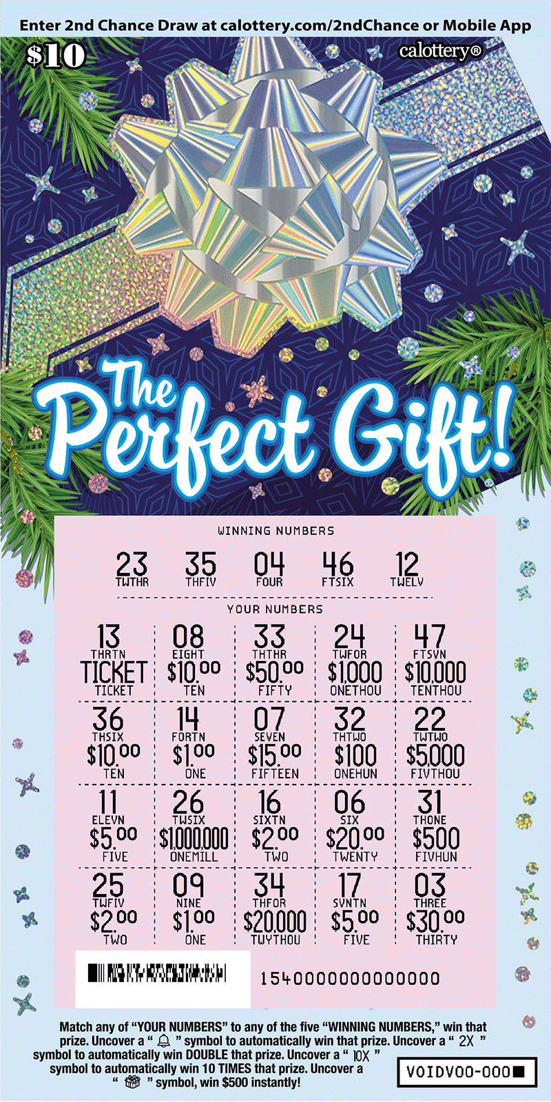 1540 $10 The Perfect Gift