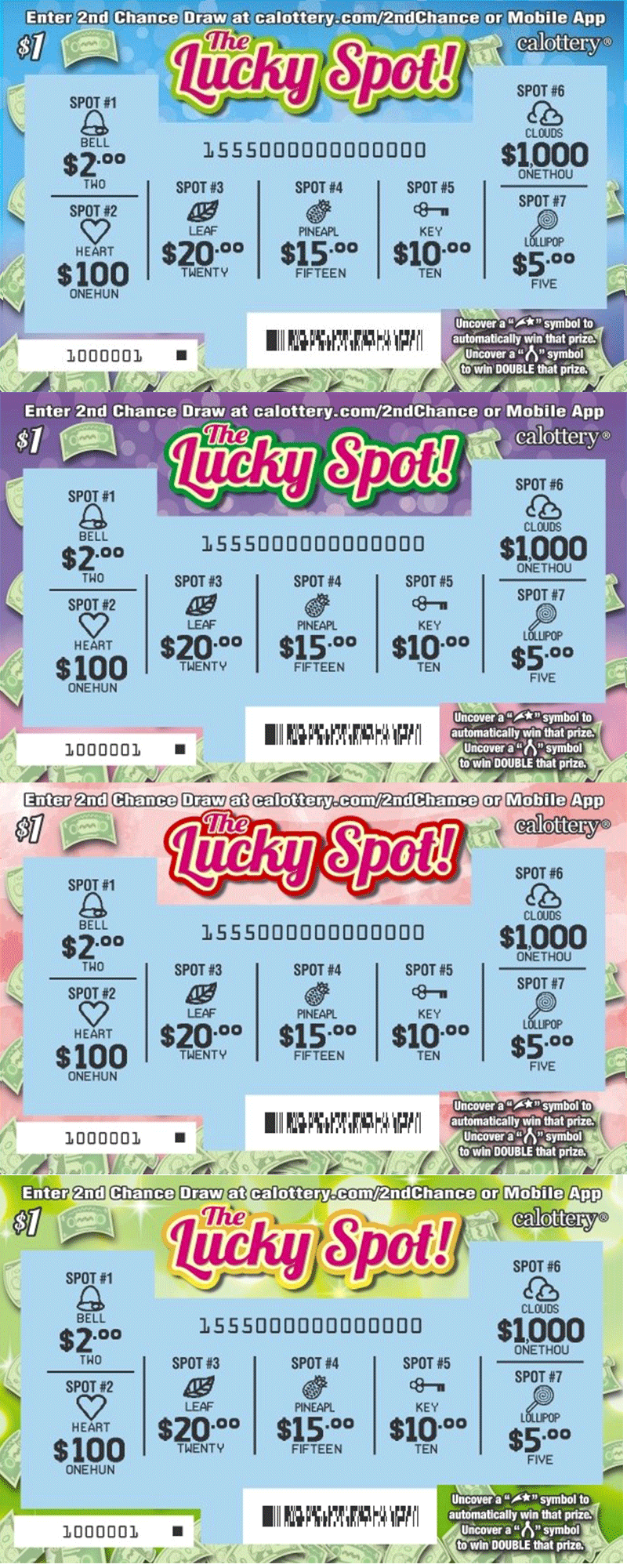 $1 1555 The Lucky Spot