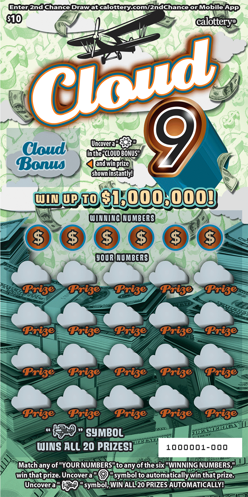 $10 1572 Cloud 9
