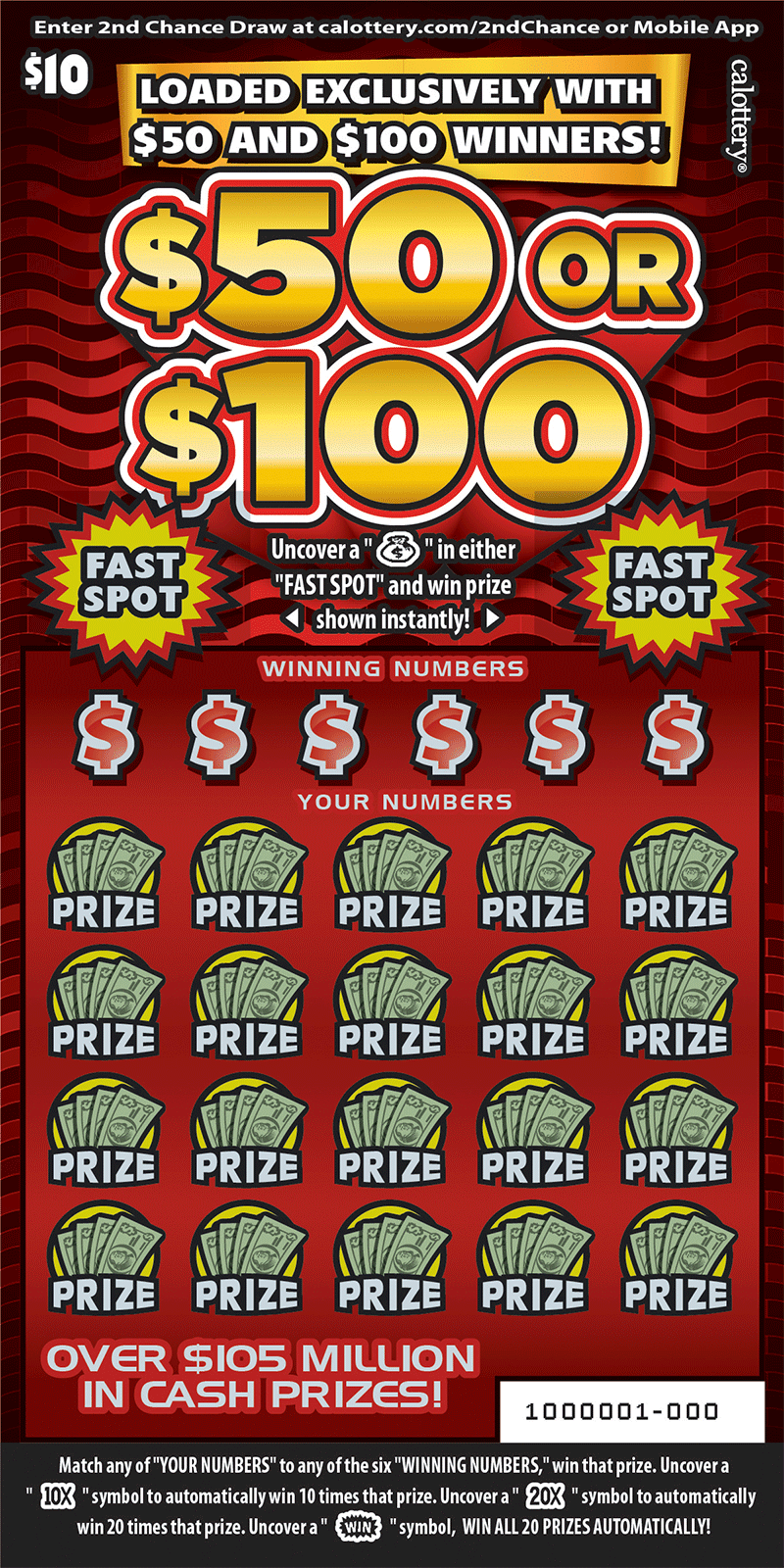 Scratchers Hub  California State Lottery