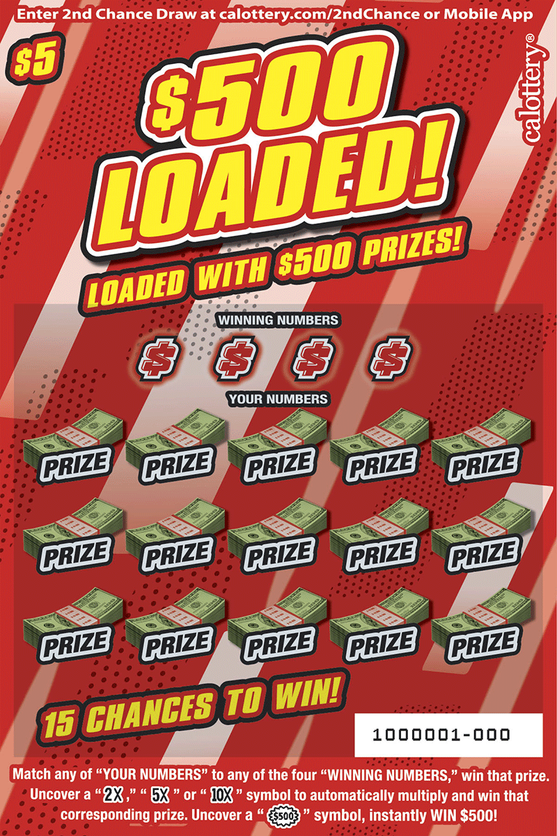 1588 500 Loaded! California Lottery by ScratchSmarter