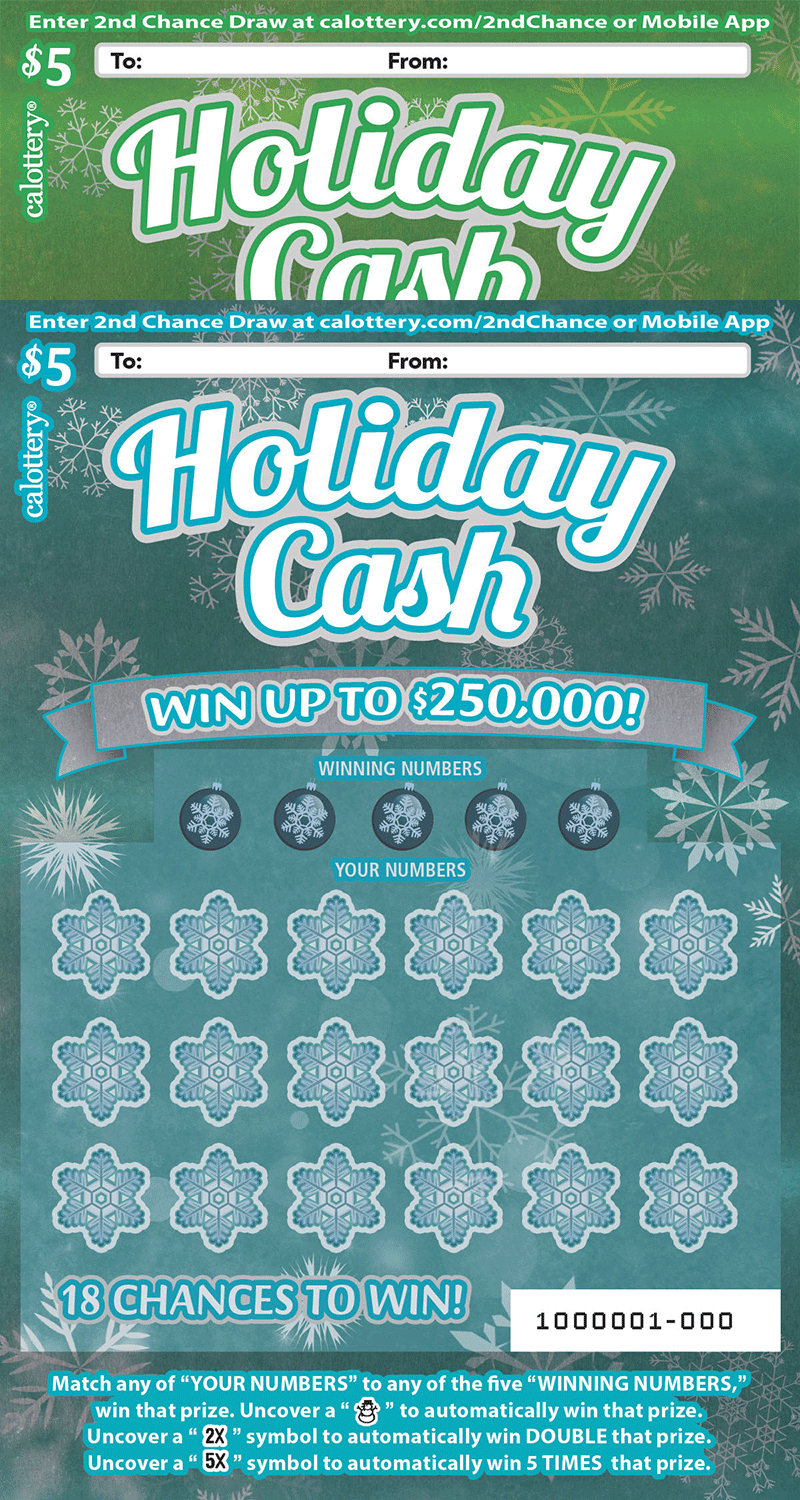 1592 $5 Holiday Cash