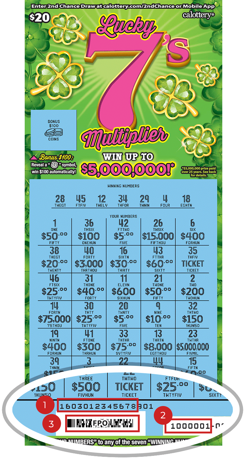 Lucky 7 best sale lotto tickets
