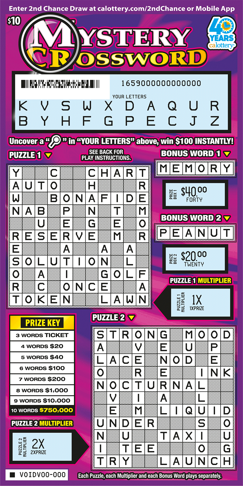 Mystery Crossword 1659 California State Lottery Mystery crossword 1659 california state lottery