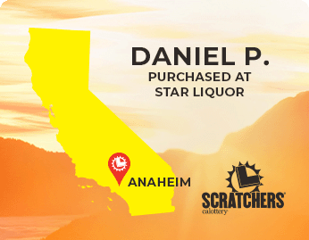 Scratchers Winner Daniel P of Anaheim, California