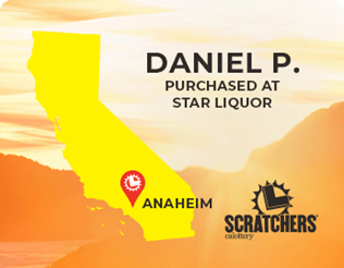 Scratchers Winner Daniel P of Anaheim, California