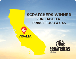 Scratchers Winner of Visalia, California