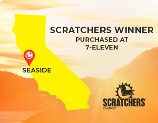 Scratchers winner purchased at 7-Eleven in Seaside, California