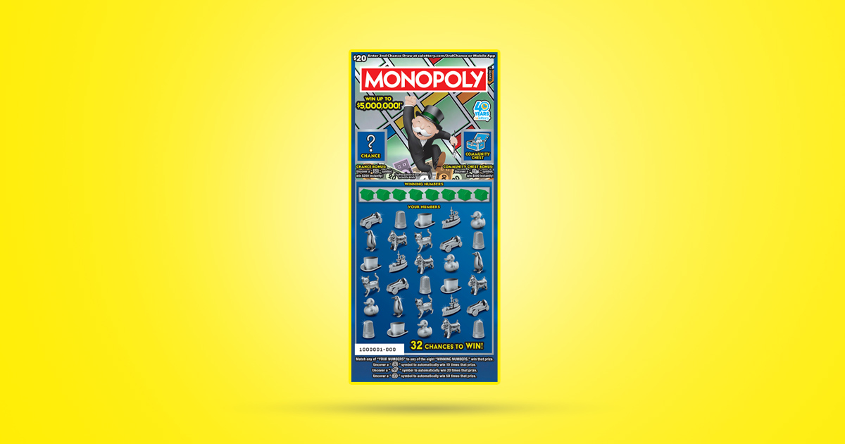 MONOPOLY (1669) | California State Lottery