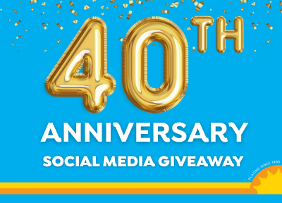40th Anniversary Social Media Giveaway