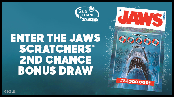 Participa en el JAWS Scratchers 2nd Chance Bonus Draw