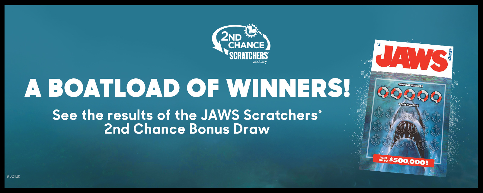滿載而歸的贏家！ | 查看 JAWS Scratchers 2nd Chance Bonus Draw 的開獎結果