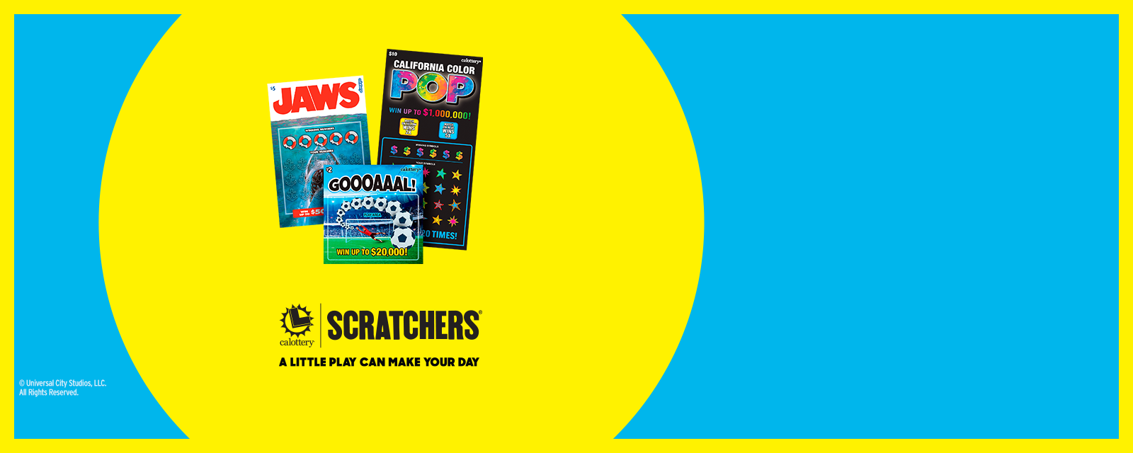 ca lottery | scratchers logo | a little play can make your day