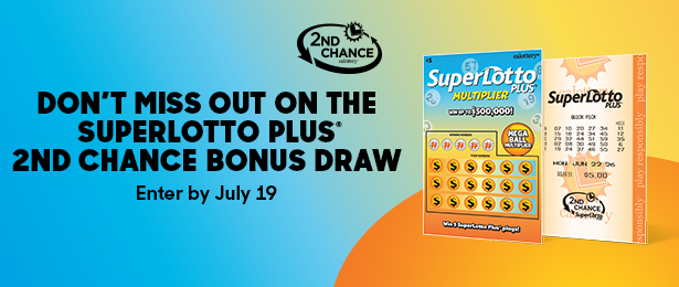 Don't Miss Out on the SuperLotto Plus® 2nd Chance Bonus Draw | Enter by July 19