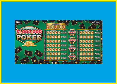 $1 Million Poker Scratcher Game Ticket