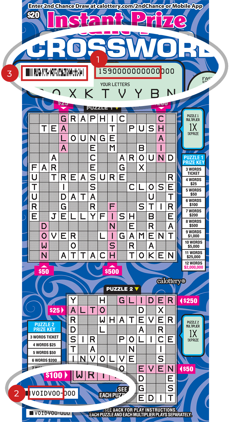 1590 $20 Instant Prize Crossword