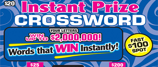 Instant Prize Crossword ticket