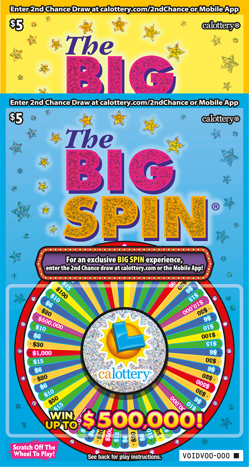 CA Lottery - The Big Spin (#1623) - scratch off odds