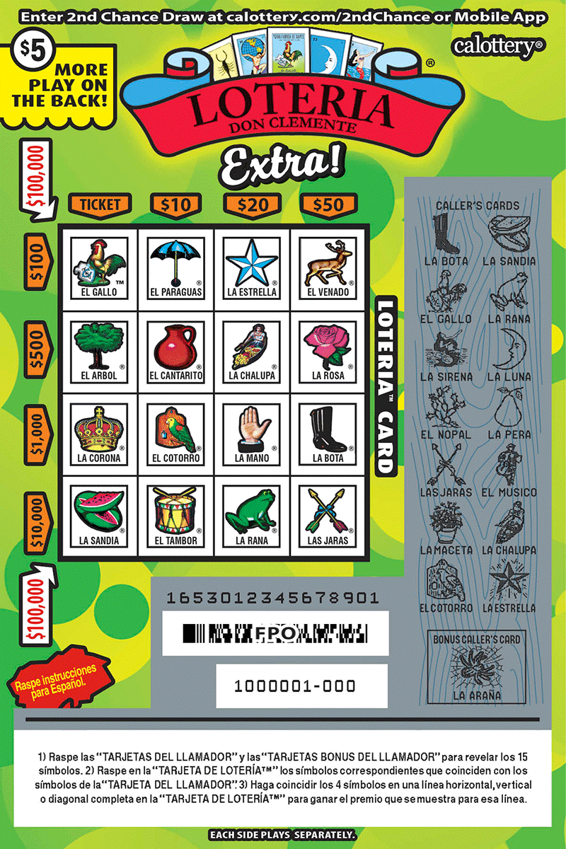 1653 5 loteria extra