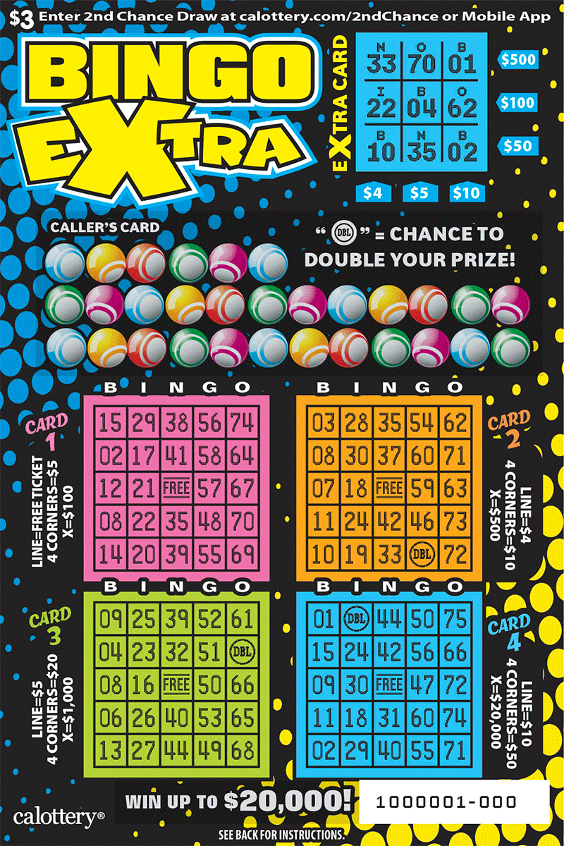 CA Lottery - Bingo Extra (#1657) - scratch off odds