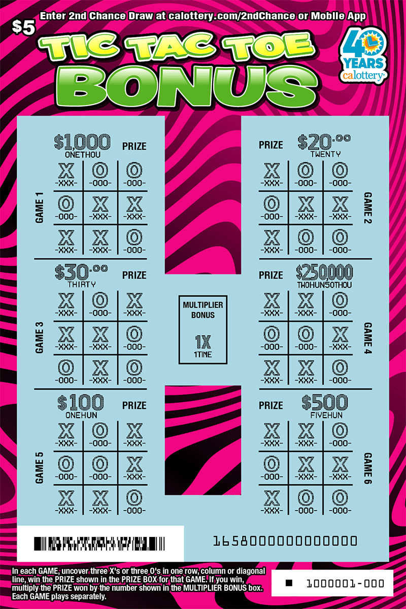 1658 5 tic tac toe bonus