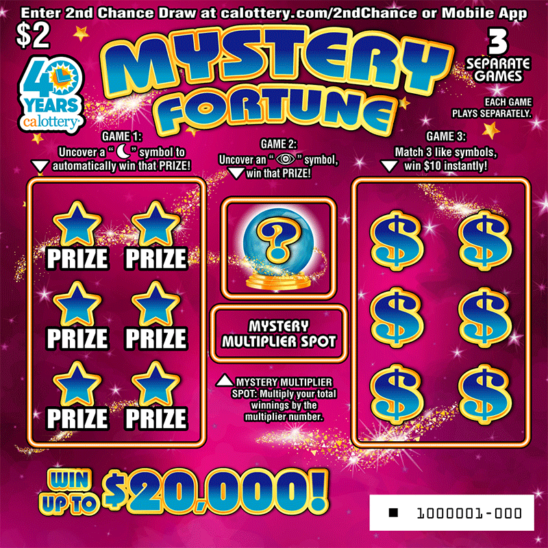 CA Lottery - Mystery Fortune (#1670) - scratch off odds