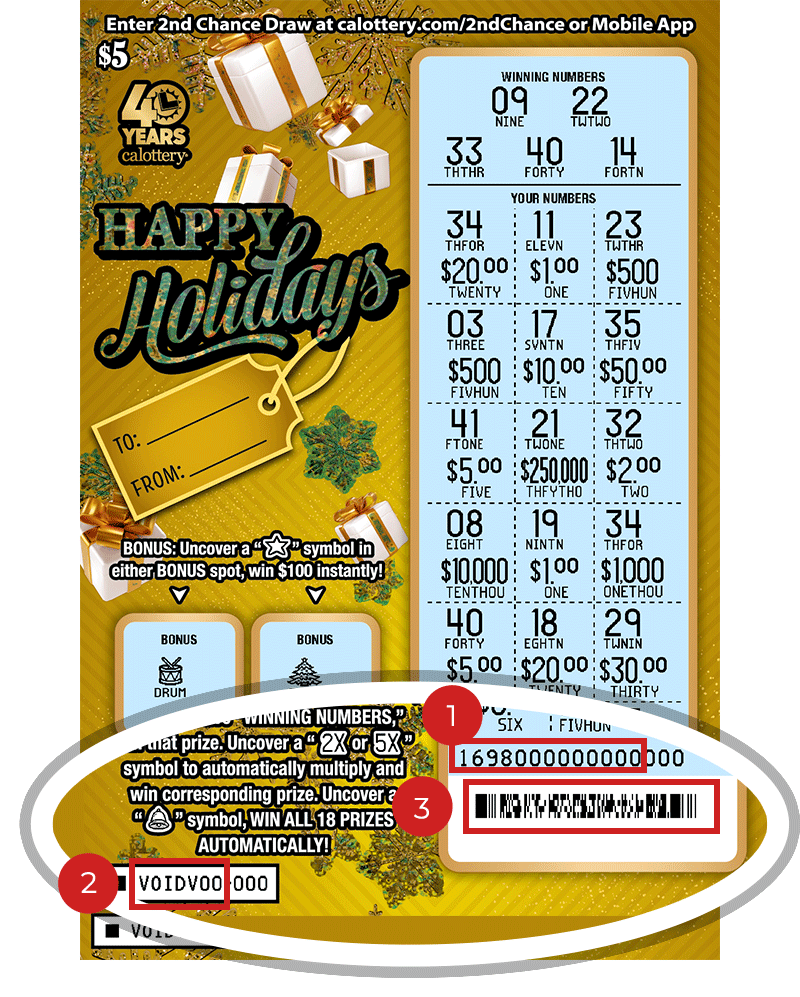 1698 $5 Happy Holidays