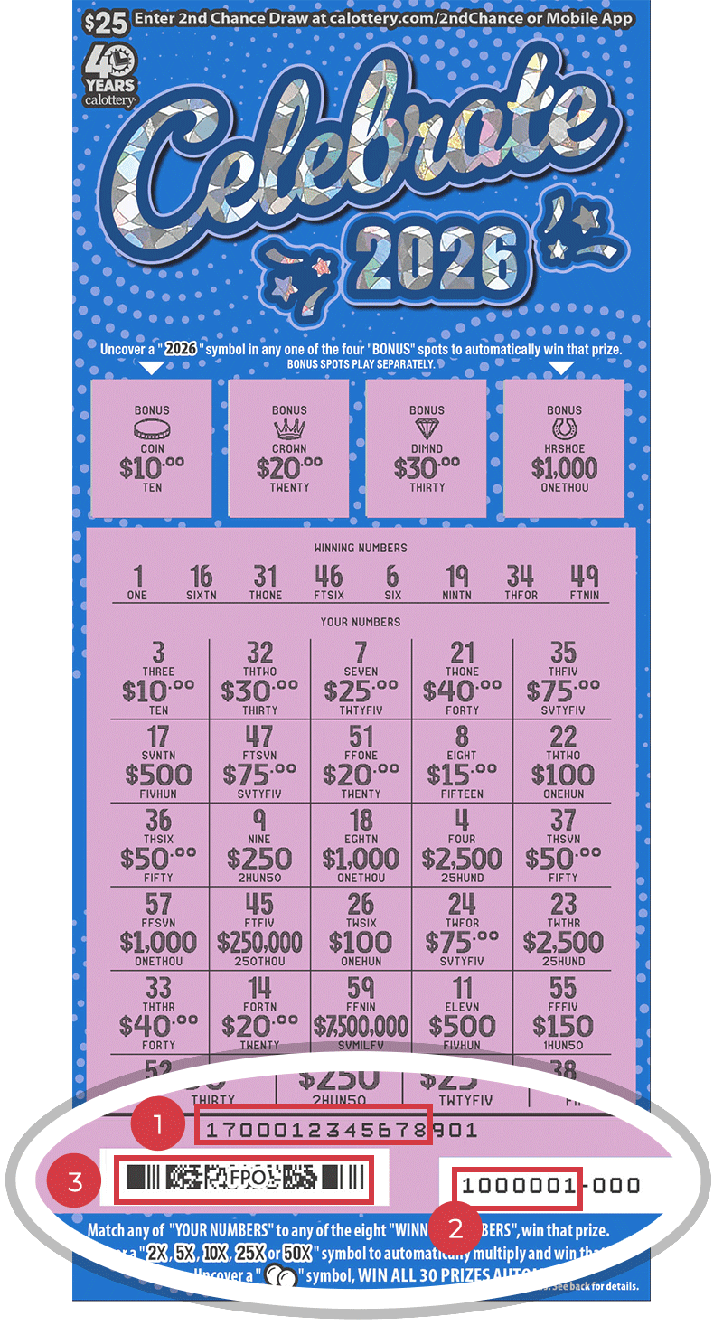 1700 $25 Celebrate 2026
