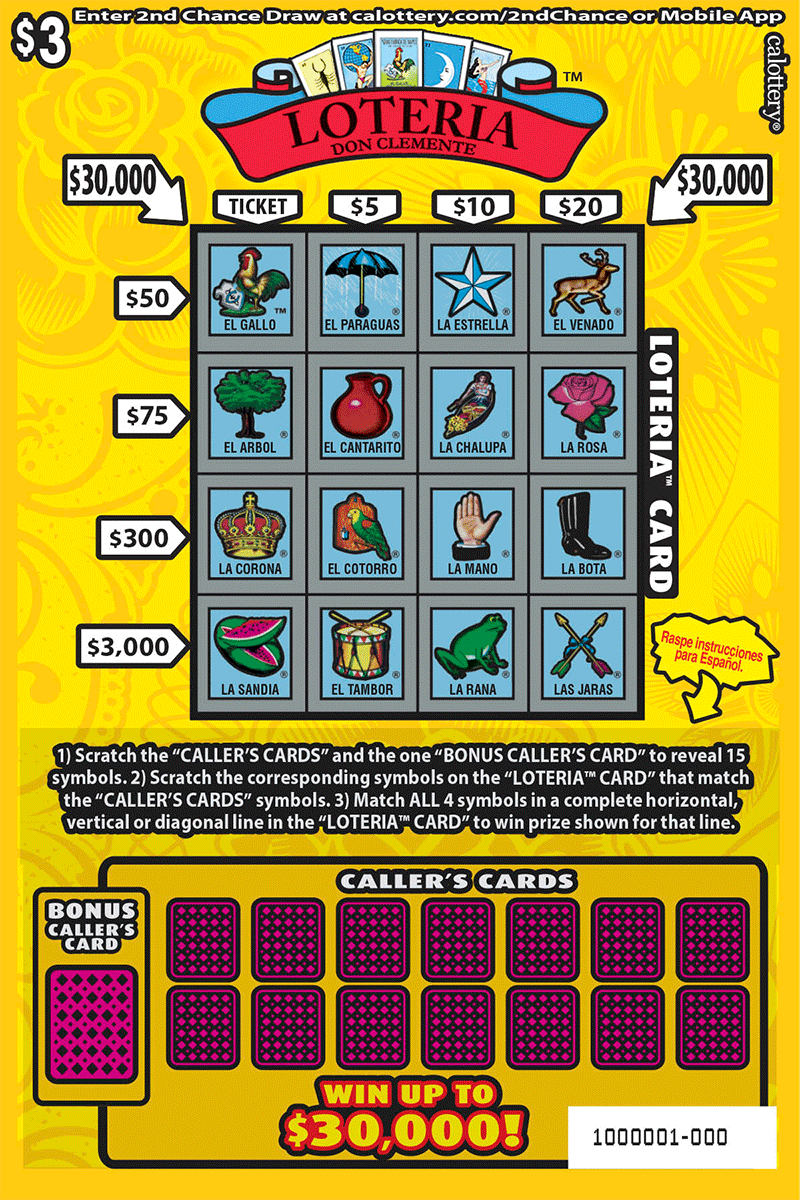 LOTERIA™ scratcher from California Lottery