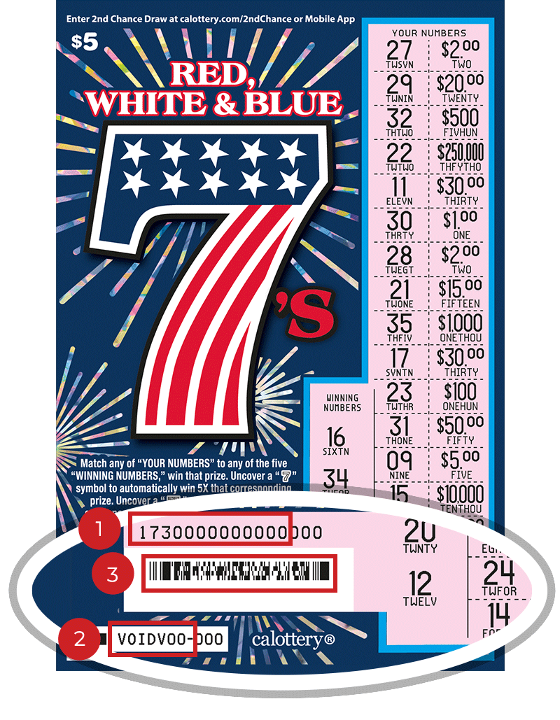 1730 5 red white blue 7s