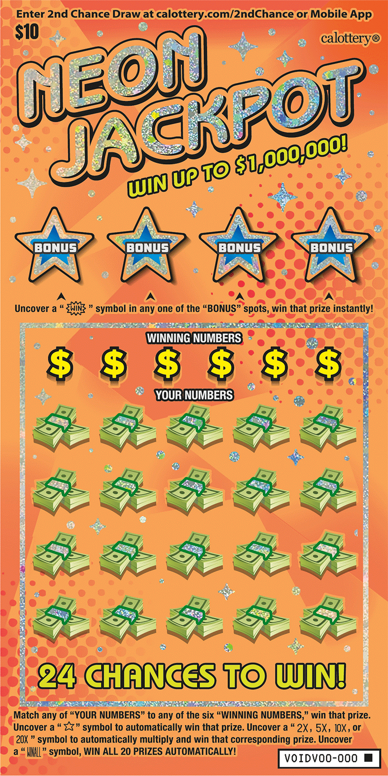 1734 10 neon jackpot