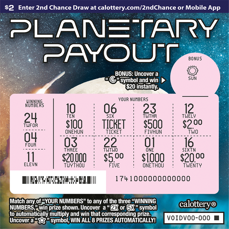 1741 2 planetary payout