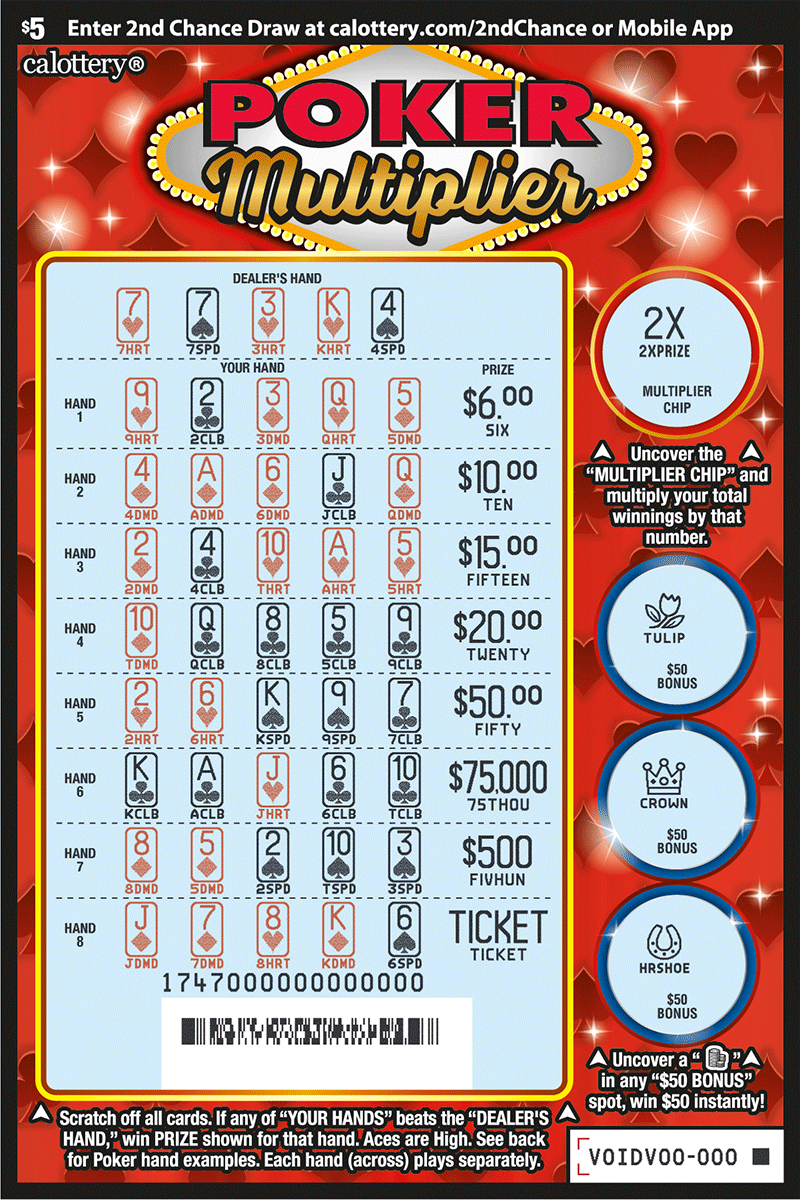 1747 5 poker multiplier