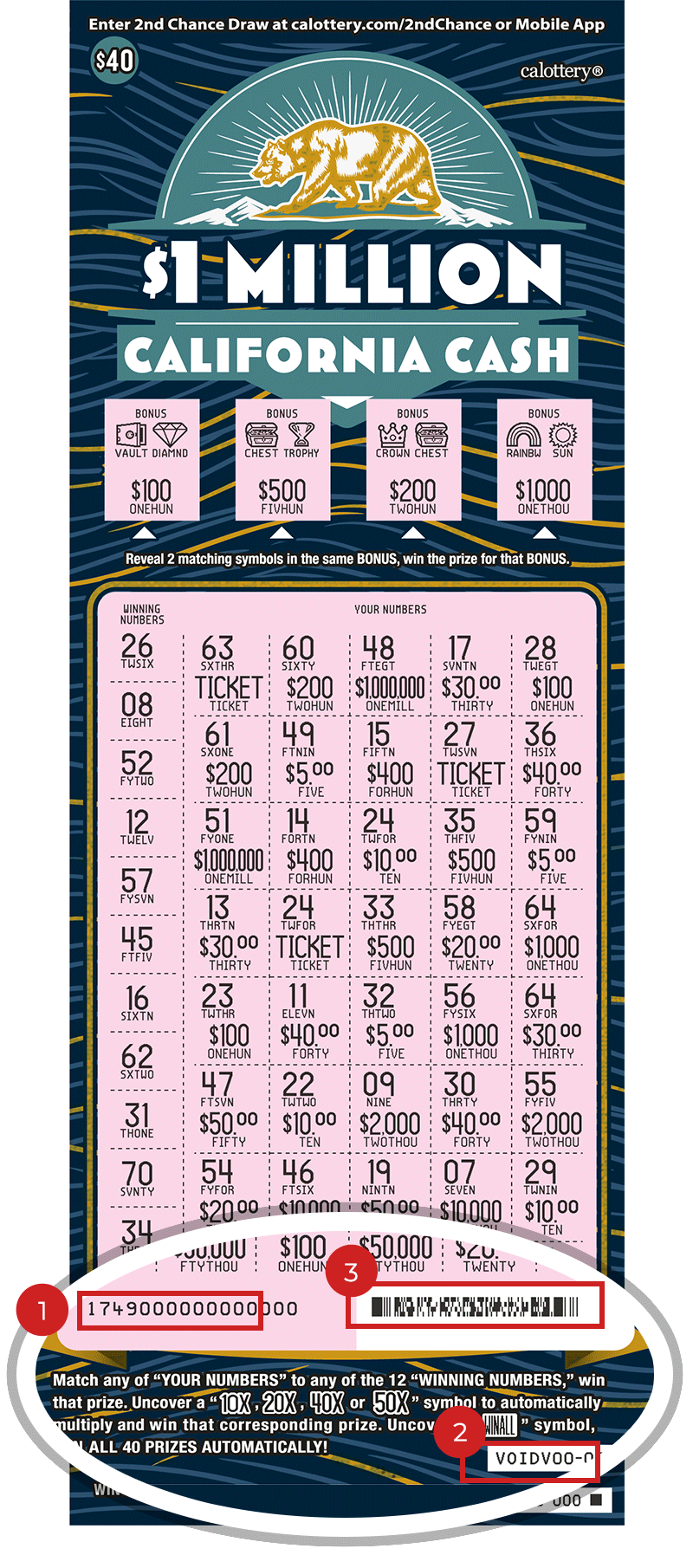 1749 1 million ca cash