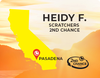 Scratchers 2nd Chance 당첨자 Heidy K.(Pasadena, California)